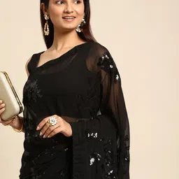 divastri Embroidered Bollywood Georgette Saree-picture-12