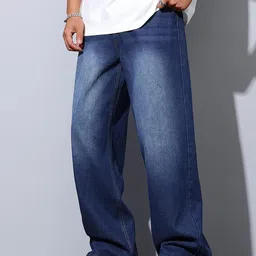 hoker Men Straight Fit Mid Rise Blue Jeans-picture-46