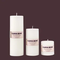 Luxury Unscented Pillar Candles for Home Decor & Gifting | 2x2, 2x3, 2x4 inches Candle-image-28