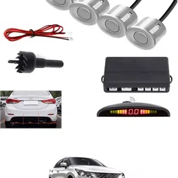 aarsh store Universal 4 Silver Reverse Parking Sensor-AF25N495 Universal 4 Silver Reverse Parking Sensor-AF25N495 Parking Sensor-picture-14