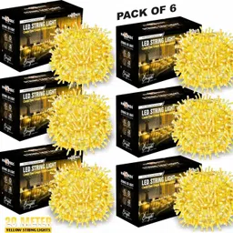 pick ur needs 60 LEDs 20 m Yellow Steady String Rice Lights image 1