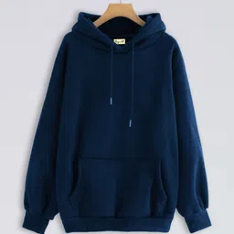 being wanted Women Full Sleeve Solid Hooded Sweatshirt-picture-13