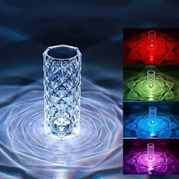 Crystal Diamond Cut Design Table Lamp With 16 Colors Led Lights With Touch Table Lamp-image-51