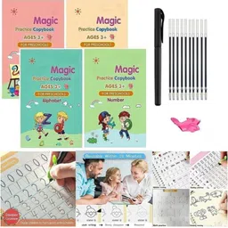 snowshell Magic Reused Practice book For Kids Handwriting 4 Book Drawing Books Magic Zx225-picture-26