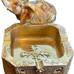 celestino Gold Polyresin Ashtray image 1