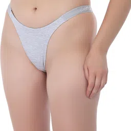 selfcare Pack of 3 Women Thong Grey, Black, White Panty image 4