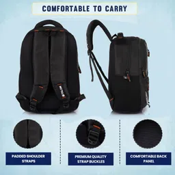 houseofcommon Large 36 L Laptop Backpack Boys & Girls Travel & Office Backpack–Large Capacity with Padded Shoulder Straps image 4