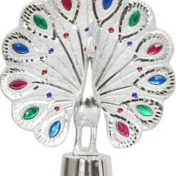 cristavista Standing Decorative Showpiece aluminium (Peacock_1) Decorative Showpiece-10 cm image 4