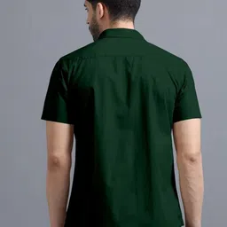 dimmy Men Regular Fit Solid Button Down Collar Casual Shirt image 3