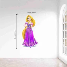 skyolla 59 cm Rapunzel Wall Sticker – Self Adhesive Vinyl Décor for Kids’ Room, Nursery Room Self Adhesive Sticker image 2