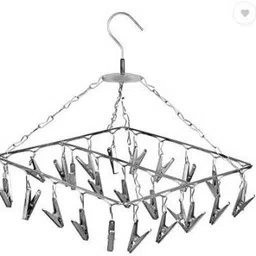 anne-kee 16 Clips Baby Clothe Hanger Drying Stand with Pegs Stainless Steel Cloth Clips-picture-23