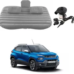 oshotto Car Travel Inflatable Bed Mattress with Two Air Pillows For Tata Punch (Grey) Car Inflatable Bed-picture-31