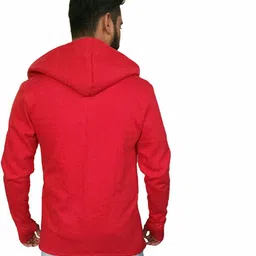 trendolo Men Straight Full Sleeve Red Shrug image 2