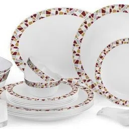 cello Pack of 37 Opalware Zarah MOSAIC 37 Pcs Dinner Set image 1
