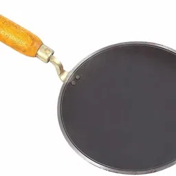 kitchen shopee iron tawa Tawa Deep Round with Handle Roti Chapati Maker 1 pes chimta Tawa 22.86 cm diameter image 2