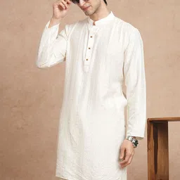 swagg india Men Embroidered Liva Straight Kurta-picture-17