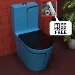 solano C012 Premium T Blue commode with Black Finishing Line and Round Flush Button Western Commode-picture-18