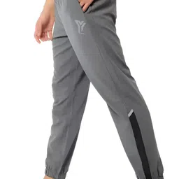 yunek Men Solid Grey Track Pants image 2