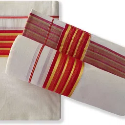 Chithra Fabrics CF 4200 Single Set Red 2.00/2.80m Men Dhoti image 5