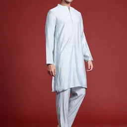 anouk Men Viscose Rayon Kurta Pant Set image 5