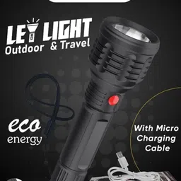 LED Rechargeable with USB Charging Cable For Indoor Outdoor use BTG6 Torch-image-0