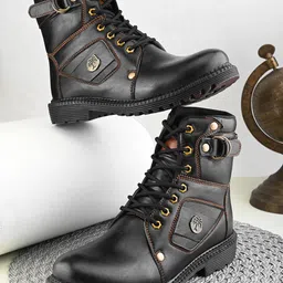 killer Black Casual Boots For Men Boots For Men-picture-27