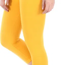 bitterlime Solid Women Three Fourths image 4