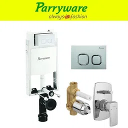 parryware Half Frame Concealed Cistern, with divater body upper Euclid set of 1 pic 417 Dual Flush Tank-picture-39