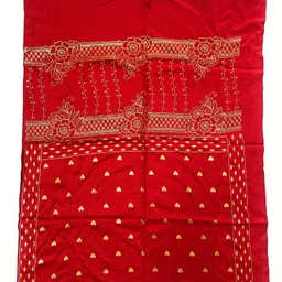 villa trend Printed Viscose Women Red Scarf, Stole image 2