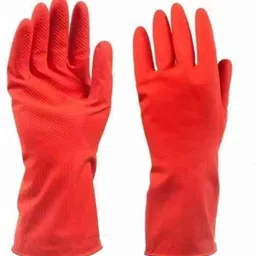 mpr4 Reusable Cleaning Diswashing Rubber Hand Gloves Heavy Duty Multipurpose gloves Wet and Dry Glove Set image 3