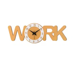 olive tree Work Hardorange 8 Inches Stylish Wooden Clock image 2