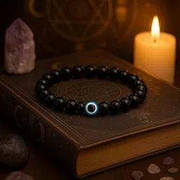 crystal and shades Crystal, Tiger's Eye, Evil Eye Beads, Agate, Crystal, Jade, Quartz Bracelet image 4