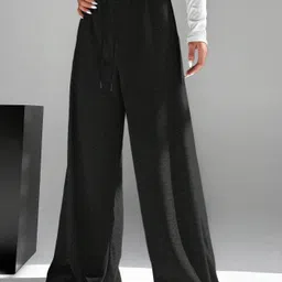 Women Solid White Track Pants-image-49