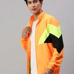 vogati Men Colorblock Casual Jacket image 4