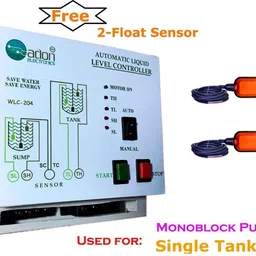AdonElectronics Fully Automatic Water Level Controller With 2-Float Sensors (for Monoblock,1-Ph) Wired Sensor Security System image 2