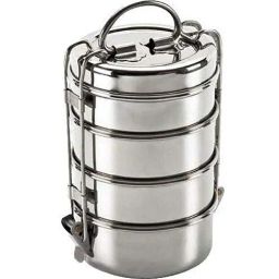 Premium Silver Colour Steel Lunch Box By Sonanshi-picture-4