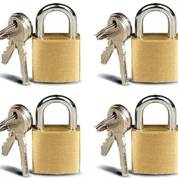 eagean 4 Pack Mini Locks with Keys for Luggage, Backpacks, Copper Tiny Padlocks (25mm) Lock-picture-26