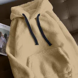 lripsome Men Full Sleeve Solid Hooded Sweatshirt image 2