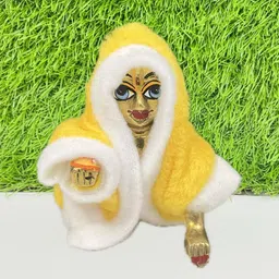 rajveer traders Size 5, Laddu Gopal Ji Winter Woolen Poshak | Multiple Colors | Pack of 4 Dress image 4