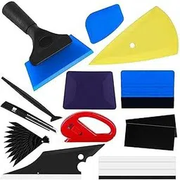zibuyu 12 Pcs Premium Window Film Tint Tool Kit High Quality Use Stainless Steel Scrub-picture-10