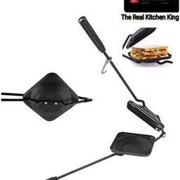 silvester Heavy Deluxe Non-Stick Non-Electric Regular Gas Sandwich Toaster Toast image 2