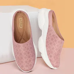 fausto Back Open Classic Design Slip On Mules Shoes Loafers For Women-picture-10