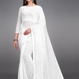 lorofy Self Design Bollywood Net Saree-picture-21