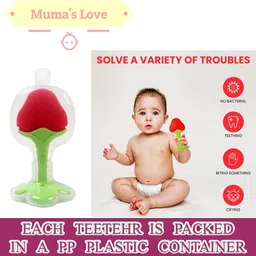 muma's love 5 Pieces Combo Set For Your New Born Babies (Multicolor) - Silicone image 2
