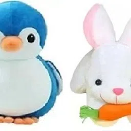 mhk RABBIT & PENGUIN Plush Stuffed Toys For Kids-18cm - 18 cm-picture-45
