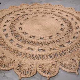 raj international 91 cm X 91 Wool Area Rug image 4