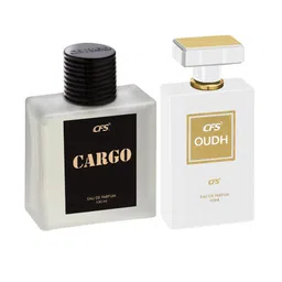 CFS Cargo Black & Oudh White Set Of 2 Long Lasting Eau De Parfum - 100ml Each image 1
