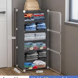 ryuga Collapsible Wardrobe PP Collapsible Wardrobe image 2