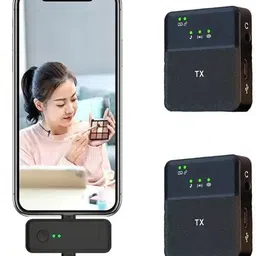 mobizac Dual Wireless Mic with Noise Reduction for Camera, Laptop, Speaker, DSLR, Mobile Collar Microphones-picture-13