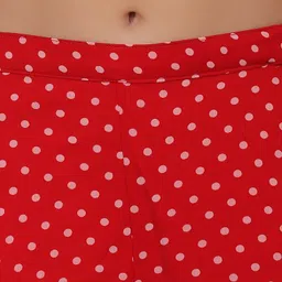 first arrival Women Flared Red Georgette Trousers image 5